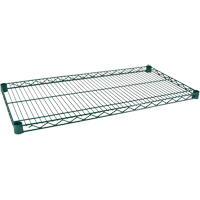 Shelf for Heavy-Duty Green Epoxy Finish Wire Shelving, 36" W x 24" D, 800 lbs. Capacity SPOC Demo