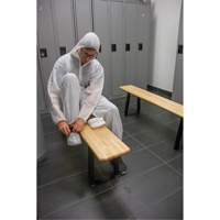 Locker Room Bench, Wood, 48" L x 9-1/2" W x 16-1/2" H SPOC Demo