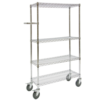 Push Cart, Chrome Plated, 30" x 60" x 14", 800 lbs. Capacity SPOC Demo