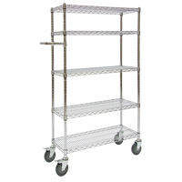 Push Cart, Chrome Plated, 30' x 60" x 14", 800 lbs. Capacity SPOC Demo