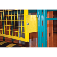 Grilles de protection arri&egrave;re pour palettier, 96" la x 48" h, Ferrures de 6" SPOC Demo