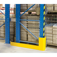 Racking Aisle Protectors, 3" W x 50" L x 16" H, Safety Yellow SPOC Demo