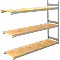 &eacute;tag&egrave;re-classeur de grande largeur, Acier, 3 Tablettes, 72" la x 18" p x 60" h, Ensemble Ajout SPOC Demo