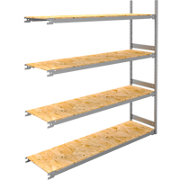 &eacute;tag&egrave;re-classeur de grande largeur, Acier, 4 Tablettes, 72" la x 18" p x 84" h, Ensemble Ajout SPOC Demo