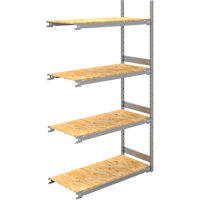 Étagère-classeur de grande largeur, Acier, 4 Tablettes, 42" la x 18" p x 84" h, Ensemble Ajout RN142 | SPOC Demo