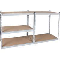 Heavy-Duty Shelving, Steel, Boltless, 1200 lbs. Capacity, 36" W x 72" H x 18" D SPOC Demo