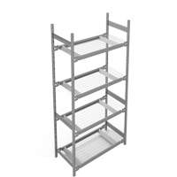 &eacute;tag&egrave;re de grande largeur, Acier, Sans boulons, Capacit&eacute; 1340 lb, 42" la x 84" h x 18" p SPOC Demo