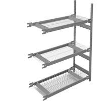 &eacute;tag&egrave;re de grande largeur, Acier, Sans boulons, Capacit&eacute; 1340 lb, 42" la x 60" h x 18" p SPOC Demo