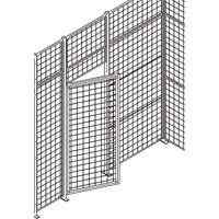 Standard-Duty Wire Mesh Partition Swing Door, 3' W x 7' H SPOC Demo