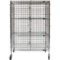 Security Cart, Chrome Plated, 48" x 69" x 24", 500 lbs. Capacity SPOC Demo