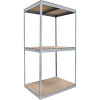 Heavy-Duty Shelving, Steel, Boltless, 1200 lbs. Capacity, 48" W x 84" H x 36" D SPOC Demo