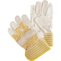 Abrasion-Resistant Fitter's Gloves, Large, Grain Cowhide Palm SPOC Demo