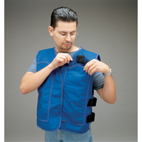 ALLEGRO INDUSTRIES Cooling Vests with Insert Pockets, Large, Royal Blue SPOC Demo