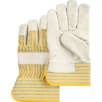 Standard-Duty Dry-Palm Fitters Gloves, Large, Grain Cowhide Palm, Cotton Inner Lining SPOC Demo