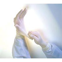 QRP Qualatex&reg; Miracle Grip Examination Gloves, Medium, Latex, 6-mil, Powder-Free, White SPOC Demo