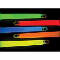 6" Cyalume&reg; Lightsticks, Red, 30 mins. Duration SPOC Demo