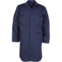 100% Cotton Shop Coats, Cotton, Size 34, Navy Blue SPOC Demo