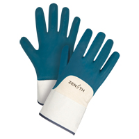 Heavyweight Safety Cuff Gloves, 10/X-Large, Nitrile Coating, Cotton Shell SPOC Demo