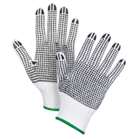 Double-Sided Dotted String Knit Gloves, Poly/Cotton, Double Sided, 7 Gauge, Medium SPOC Demo