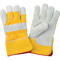 Gants d'ajusteur doubl&eacute;s pour l'hiver de premi&egrave;re qualit&eacute;, Grand, Paume en Cuir de vache refendu, Doublure en Molleton de mousse SPOC Demo
