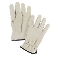 Winter-Lined Driver's Gloves, Small, Grain Cowhide Palm, Fleece Inner Lining SPOC Demo