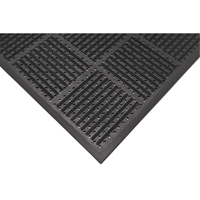 Outfront Reversible No. 227 Mat, Rubber, Scraper Type, Slotted Pattern, 3' x 6', Black SPOC Demo