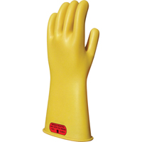 Yellow Natural Rubber Insulating Gloves, ASTM Class 0, Size 8, 14" L SPOC Demo