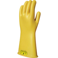 Yellow Natural Rubber Insulating Gloves, ASTM Class 2, Size 8, 16" L SPOC Demo