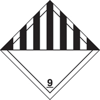 TDG Shipping Labels, Class 9, Miscellaneous Dangerous Goods, Paper SPOC Demo