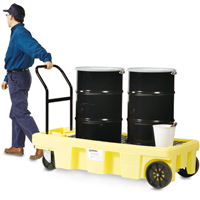 Poly-Spillcart Cart, 66.5" L x 29" W x 43.9" H, 57 US gal. Spill Cap. SPOC Demo