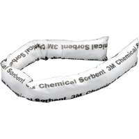 Chemical Sorbent Mini-Boom, Chemical, 4' L x 3" W, 12 gal. Absorbancy, 12 /Pack SPOC Demo