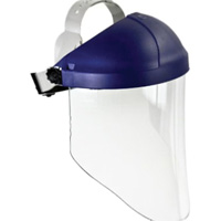 Harnais de t&ecirc;te avec visi&egrave;re, Polycarbonate, Suspension Rochet SPOC Demo
