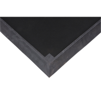 Tapis pour l'assainissement des chaussures, Caoutchouc, 2-2/3' la x 3-1/4' lo x 2-1/2" &eacute;pais, Noir SPOC Demo