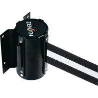 Barri&egrave;re &agrave; fixation murale, Acier, Fixation par vis, 7', Ruban Noir/Blanc SPOC Demo