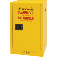 Flammable Storage Cabinet, 12 gal., 1 Door, 23" W x 35" H x 18" D SPOC Demo