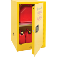 Flammable Storage Cabinet, 12 gal., 1 Door, 23" W x 35" H x 18" D SPOC Demo