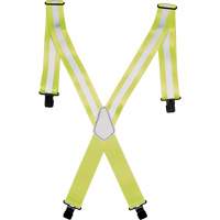 Bretelles de travail haute visibilit&eacute; 2", Jaune lime haute visibilit&eacute;, Couleur r&eacute;fl&eacute;chissante Argent, Taille unique SPOC Demo