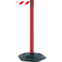 Poteau receveur robuste &agrave; ligne simple, Hauteur de 38", Noir SPOC Demo