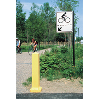 Bornes, Plastique, 33" h x 6" la, Jaune SPOC Demo