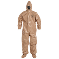 Combinaison de protection Tychem 5000 avec capuchon, Petit, Brun SPOC Demo