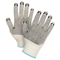 Heavyweight Double-Sided Dotted String Knit Gloves, Poly/Cotton, Double Sided, 7 Gauge, X-Large SPOC Demo