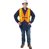 Veste de s&eacute;curit&eacute; d'usage standard, Orange haute visibilit&eacute;, Moyen, Polyester SPOC Demo