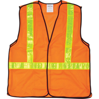Veste de s&eacute;curit&eacute; pour la circulation d&eacute;tachable en cinq points, Orange haute visibilit&eacute;, Moyen, Polyester SPOC Demo