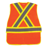Veste d'arpenteur haute visibilit&eacute;, conforme &agrave; la CSA, Orange haute visibilit&eacute;, Moyen, Polyester SPOC Demo