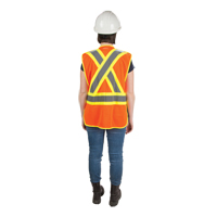 Veste d'arpenteur haute visibilit&eacute;, conforme &agrave; la CSA, Orange haute visibilit&eacute;, Moyen, Polyester SPOC Demo