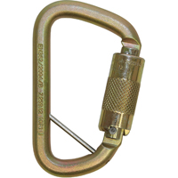Rollgliss Technical Rescue Offset D Fall Arrest Carabiner, Steel, 3600 lbs Capacity SPOC Demo