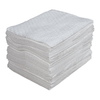 Premium Laminated (SMS) Sorbent Pads, Oil Only, 15" x 17", 30 gal. Absorbancy SPOC Demo