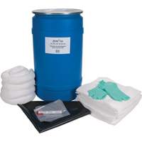 Trousse de lutte contre les d&eacute;versements pour &eacute;tabli, Huile seulement, Baril, Absorbance de 30 gal. US SPOC Demo