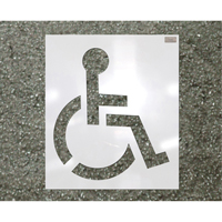 Pochoirs pour parc de stationnement, Pictogramme, 39" SPOC Demo