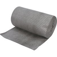 Industrial-Grade Fine Fibre Sorbent Rolls, Mediumweight, 150' L x 30" W, 50 gal. Absorbancy SPOC Demo